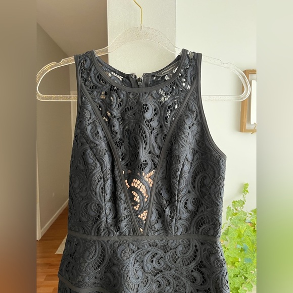 BCBGMaxAzria Black Lace Mini Dress - Picture 4 of 7